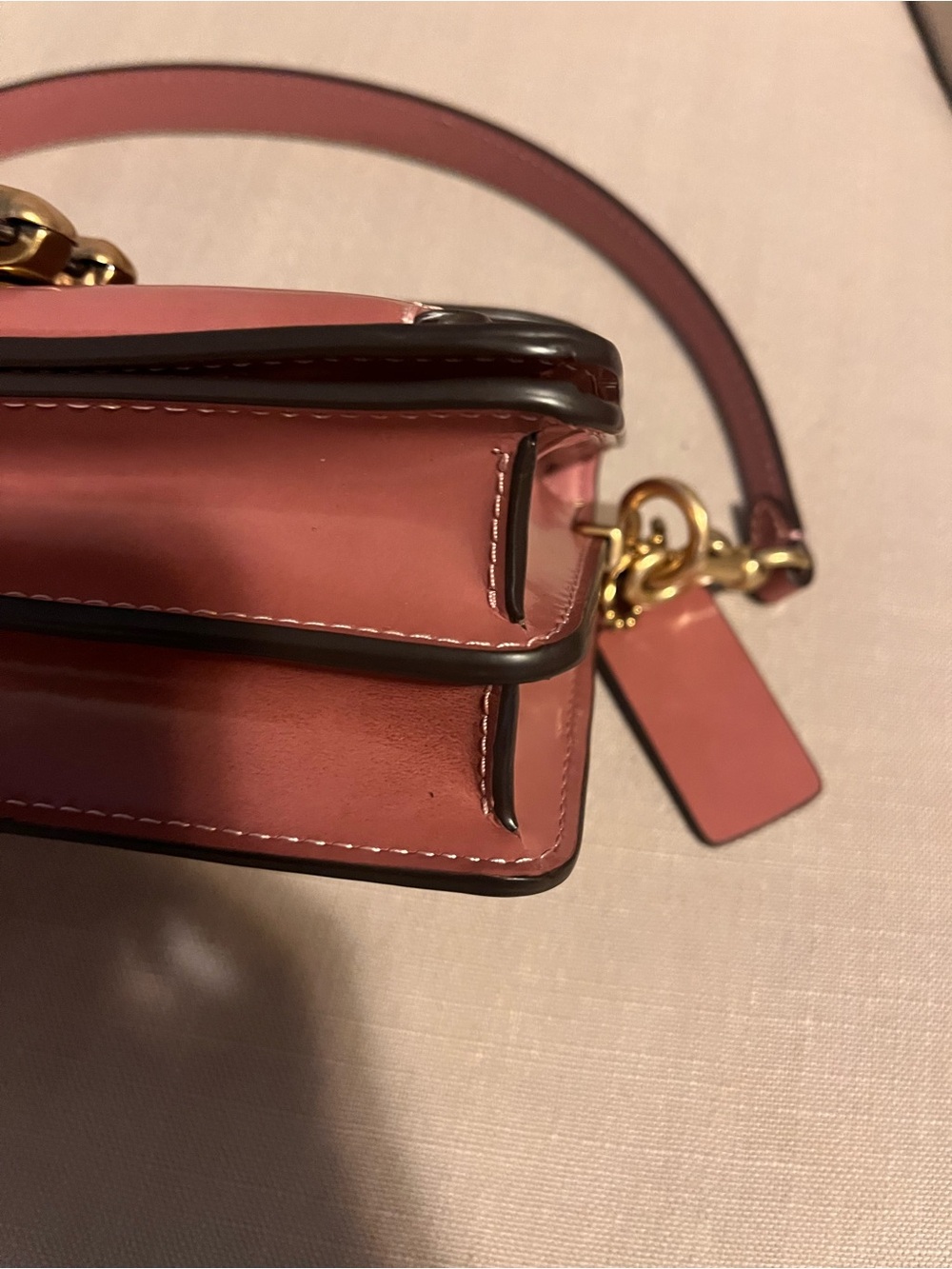 NWOT Coach, The Tabby bag 20, leather, in peony. - Picture 10 of 10